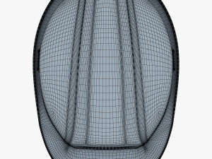 hard hat orange v 1 3D Model