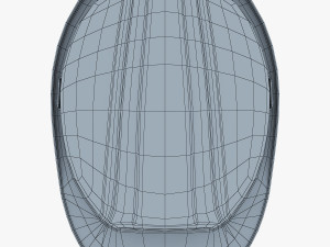hard hat orange v 1 3D Model