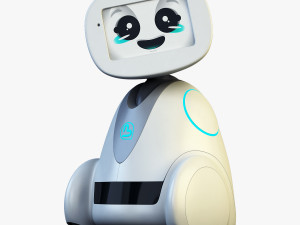 buddy robot white v 1 3D Model