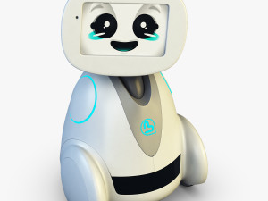 buddy robot white v 1 3D Model