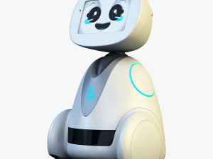 buddy robot white v 1 3D Model