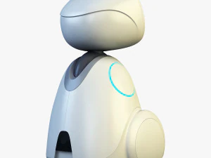 buddy robot white v 1 3D Model