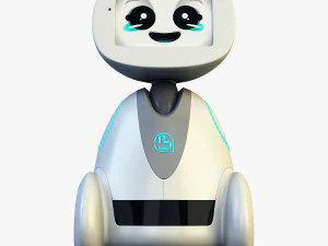 buddy robot white v 1 3D Model