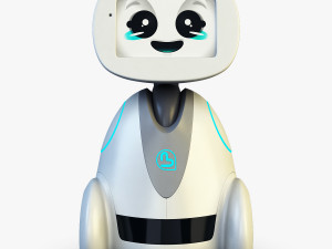 buddy robot white v 1 3D Model