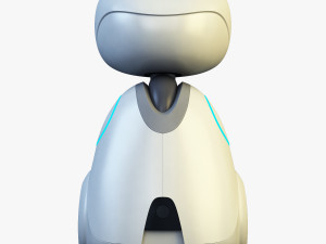 buddy robot white v 1 3D Model