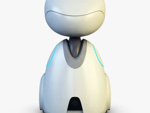 buddy robot white v 1 3D Model