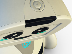 buddy robot white v 1 3D Model