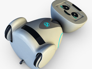 buddy robot white v 1 3D Model