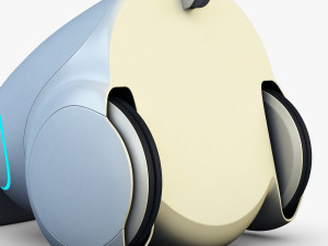 buddy robot white v 1 3D Model