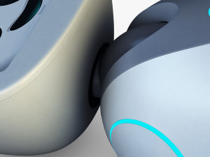 buddy robot white v 1 3D Model