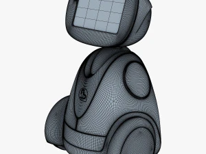 buddy robot white v 1 3D Model