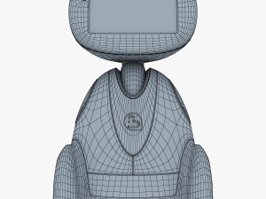buddy robot white v 1 3D Model