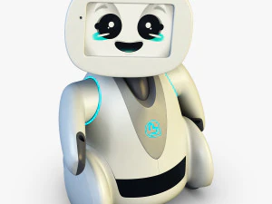 amico robot bianco v 2 Modello 3D