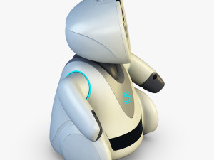 buddy robot white v 2 3D Model
