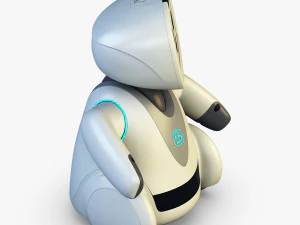 amico robot bianco v 2 Modello 3D