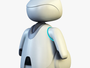 buddy robot white v 2 3D Model