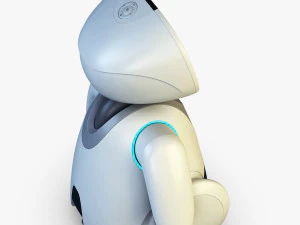 amico robot bianco v 2 Modello 3D