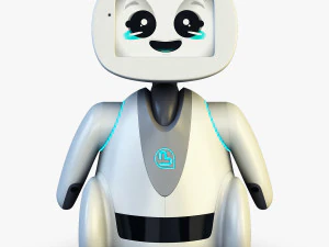 amico robot bianco v 2 Modello 3D