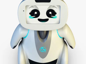 amico robot bianco v 2 Modello 3D