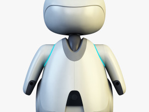 buddy robot white v 2 3D Model