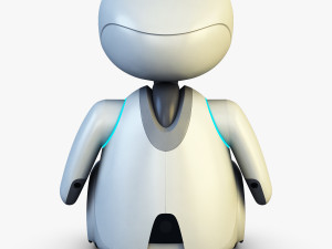 buddy robot white v 2 3D Model