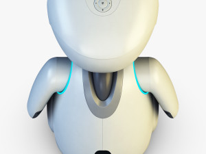 buddy robot white v 2 3D Model