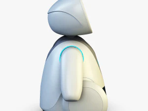 amico robot bianco v 2 Modello 3D