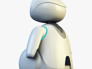 buddy robot white v 2 3D Model