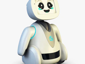 amico robot bianco v 2 Modello 3D