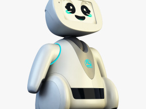 buddy robot white v 2 3D Model
