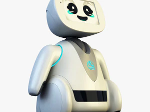 amico robot bianco v 2 Modello 3D