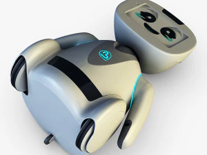 amico robot bianco v 2 Modello 3D