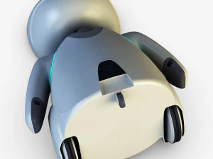 amico robot bianco v 2 Modello 3D