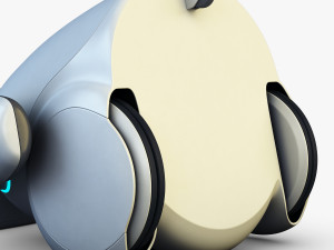 buddy robot white v 2 3D Model