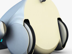 amico robot bianco v 2 Modello 3D