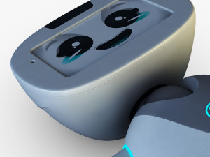 buddy robot white v 2 3D Model