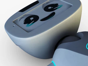 amico robot bianco v 2 Modello 3D