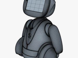 buddy robot white v 2 3D Model