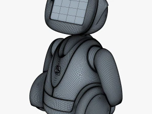 amico robot bianco v 2 Modello 3D