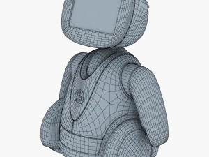 amico robot bianco v 2 Modello 3D