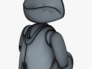 amico robot bianco v 2 Modello 3D