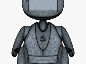 amico robot bianco v 2 Modello 3D