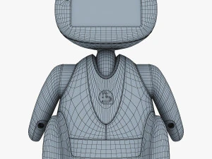 amico robot bianco v 2 Modello 3D