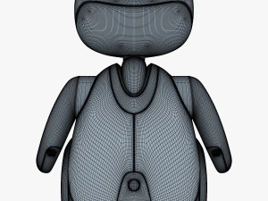 amico robot bianco v 2 Modello 3D