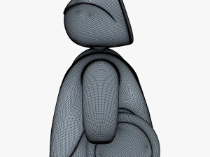 amico robot bianco v 2 Modello 3D