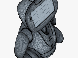 buddy robot white v 2 3D Model