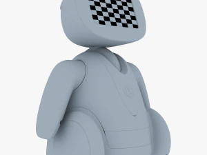 amico robot bianco v 2 Modello 3D