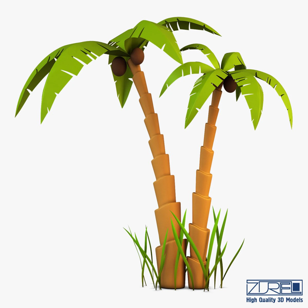 palm tree v 5 3D Model .c4d .max .obj .3ds .fbx .stl .blend 