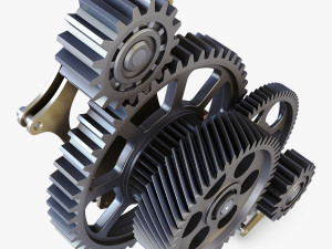 gear mechanism v 3 3D Model