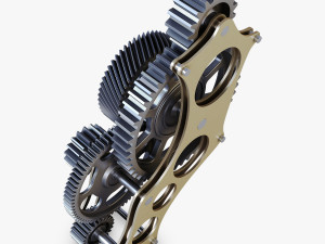 gear mechanism v 3 3D Model